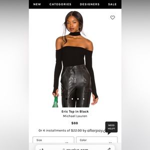 Off shoulder Michael lauren top